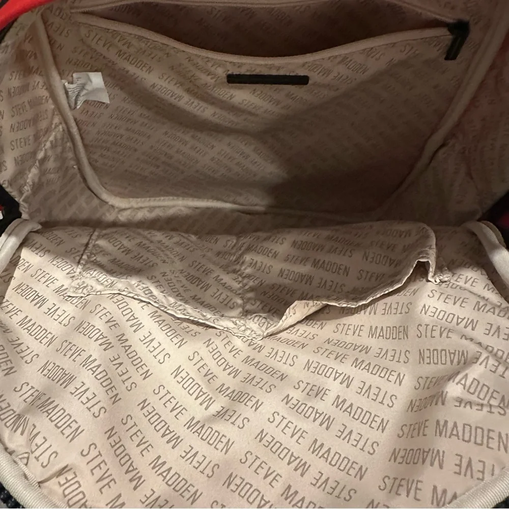NWT. Steve Madden Red and Black BFresh Star Backpack